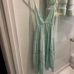 Sisters of the Tribe Seafoam Green Midi Dress (UK4/US0)
